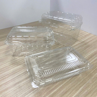 Quang Quan di alta qualità in plastica trasparente rettangolare scatola da imballaggio monouso per frutta e verdura per alimenti