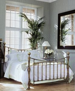 Estructura de Cama de Latón, Muebles de Dormitorio de Estilo Lujoso, Diseño Premium, Construcción Robusta, Soporte Fuerte, Acabado Brillante, Hogar Sofisticado - Product Image 1