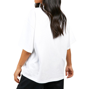 T-shirt en jersey de coton classique pour femme avec appliques, style streetwear, manches courtes, qualité supérieure - Product Image 6