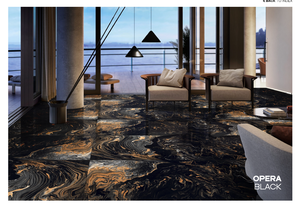 กระเบื้องเซรามิกพอร์ซเลนมันวาวขนาด600*1200มม. สำหรับผนังภายในวิลล่าและพื้นในห้องนั่งเล่น - Product Image 5