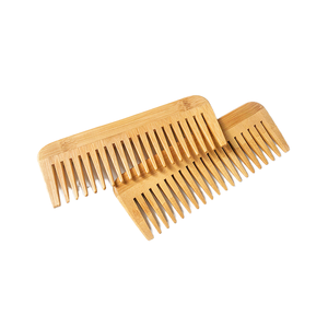 Peine de bambú Natural antiestático, precio de fábrica de dientes anchos, peine de pelo de madera, peine trenzado de bambú ecológico, peine personalizado para niñas - Product Image 4