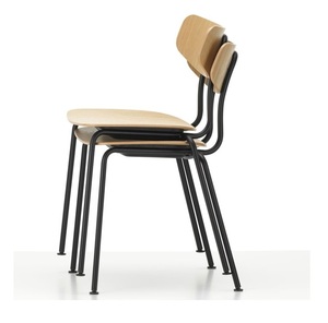 Chaise de salle à manger minimaliste Offre Spéciale multicolore siège en contreplaqué écologique jambe en métal pour bureau à domicile hôtels Villas états-unis ue corée japon - Product Image 3