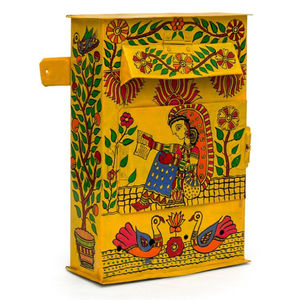 Conception murale enduite de poudre galvanisée polie verte brillante de boîte aux lettres de jardin pour le stockage élégant de maison et de service postal - Product Image 4