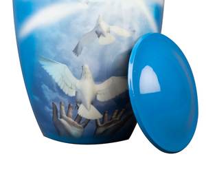 Urna de cremación hecha a mano para cenizas humanas para entierro funerario personalizado grande para cenizas Urna hecha a mano para cenizas de perros - Product Image 6