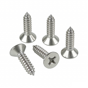 Vis autotaraudeuses à tête plate en acier inoxydable de haute qualité - Product Image 1