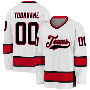 Custom Any Embroidery Logo Name Number Size <b>Men</b> Reversible Sublimated Mesh Polyester V-neck Full Sleeve Ice Hockey Jerseys for - Product Image 2