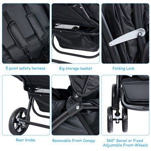 Cosstway Offre Limitée Poussette Double Portable Pliable Légère et Sûre avec Garantie de 3 Ans Réglable - Product Image 3