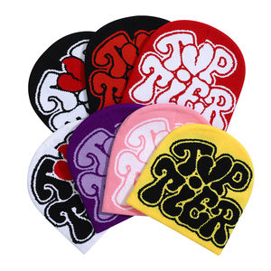 Custom Winter Knitted Hat logo Printed Jacquard <b>Beanies</b> - Product Image 3