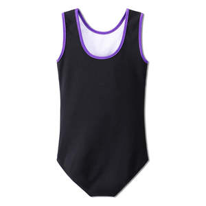 ชุดบอดี้สูทตาข่ายแขนกุดสำหรับเด็กผู้หญิงชุดฝึกยิมนาสติกผ้าสแปนเด็กซ์/โพลีเอสเตอร์สำหรับผู้หญิงผู้ใหญ่ - Product Image 3