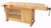 Mesa de Trabajo Multifuncional para Estudiantes, Mesa de Carpintería Fácil de Usar para Jardín de Infancia, Madera de Caucho Sólida para Niños