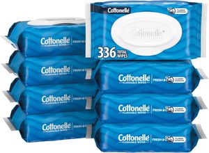 Cottonelle Fresh Feel Flushable Wet <b>Wipes</b>, Adult Wet <b>Wipes</b>, 8 Flip-Top Packs, 42 <b>Wipes</b> Per Pack (336 Total <b>Wipes</b>), Packaging - Product Image 5