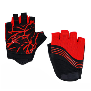 Custom Half-<b>Finger</b> Polyester Gloves <b>for</b> Outdoor Sports Breathable Reflect <b>Light</b> Digital Leather and Fabric <b>for</b> Men - Product Image 2