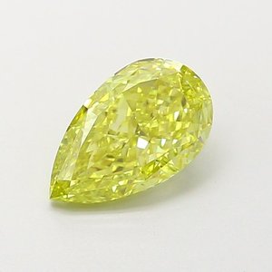 Diamant de laboratoire jaune intense fantaisie VVS2 de 1,02 ct en forme de poire - Product Image 1