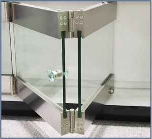 Bán buôn Side hinged Series 4 Bảng điều chỉnh bi-folding <span class=keywords><strong>Door</strong></span> Kit thép không gỉ các bản vá lỗi bi-folding Top treo hệ thống cửa - Product Image 2