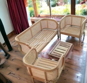 Ensemble de chaises modernes, élégantes et écologiques, canapés en rotin confortables pour le salon, la chambre à coucher, en bambou pour les villas. - Product Image 1