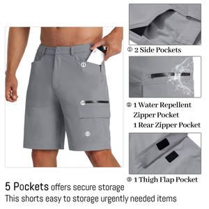 Alta calidad transpirable verano nuevos hombres deportes correr secado rápido transpirable doble deportes al aire libre Fitness tenis pantalones cortos - Product Image 2