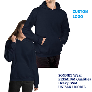 Sweats à capuche unisexes de qualité supérieure personnaliser le logo sweat à capuche blanc lourd unisexe de haute qualité pour hommes et femmes 280 à 350 GSM - Product Image 3