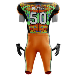Ensembles d'uniformes de football américain 100% polyester, dernier design, manches courtes, respirant, séchage rapide, prix raisonnable, MOQ faible - Product Image 6