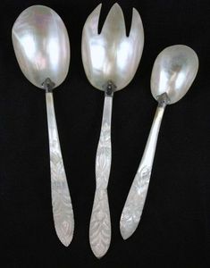 Cucharas de acero espejadas pulidas a mano con hueso duradero y mangos de resina ideales para uso doméstico elegante y momentos de regalo - Product Image 2