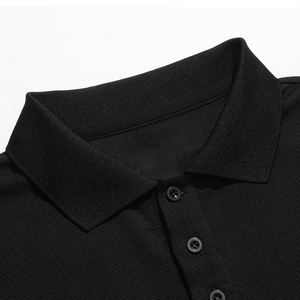 เสื้อโปโลสำหรับผู้ชายเสื้อโปโลแขนยาวระบายอากาศสีพื้นสำหรับผู้ชาย - Product Image 4