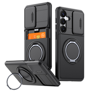 Soporte Magnético con Anillo Giratorio 360° para Coche, Cubierta de Lente, Bolsillo Oculto para Tarjetas, Cartera, Funda Antigolpes y Anticaídas para Teléfono - Product Image 1