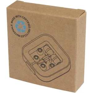 Écouteurs filaires de type C Baekdu avec étui en plastique recyclé, accessoire écologique pour aide auditive - Product Image 3
