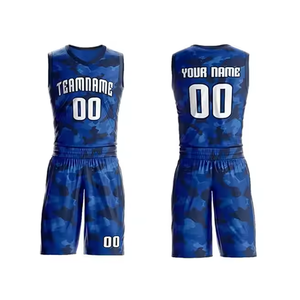 Uniforme de sport d'été 100% polyester Shorts de basket-ball Maillot Antibactérien Séchage rapide Respirant Personnalisé Basket-ball pour hommes - Product Image 1