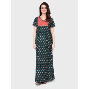 ชุดนอนผ้าฝ้ายลำลองสำหรับผู้หญิง Evolove ลายพิมพ์ แขนสั้น ยาวเต็มตัว มีกระเป๋าข้าง เนื้อผ้านุ่ม ขนาด XS - Product Image 6