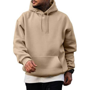 Sweat à capuche pull-over pour homme léger à manches longues surdimensionné devant le métier à tisser Next Level Sweat à capuche en coton polaire grande taille - Product Image 5