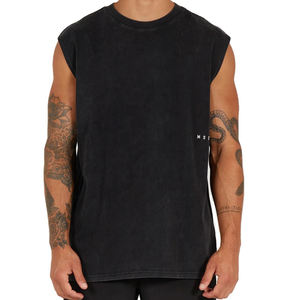 Débardeurs de style dernier cri pour hommes sans manches Streetwear de qualité supérieure respirant imprimé personnalisé quantité minimale de commande bas débardeurs pour hommes - Product Image 4