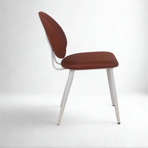 Chaise de salle à manger NOVA moderne rembourrée avec pieds en métal, dossier ergonomique, siège en tissu de luxe pour usage domestique et commercial Premium! - Product Image 3