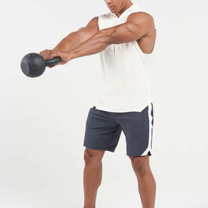 Shorts de fitness pour hommes de meilleure qualité en gros High Street Style Solid Pattern Mid Waist Made in Pakistan - Product Image 3