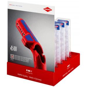Expositor de mostrador Knipex para herramienta de pelado universal ErgoStrip y crimpadoras de cables de 10 piezas - Product Image 3