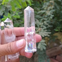 Vente en gros de pierres de guérison en cristal, blocs et cubes sculptés polis, baguette en quartz clair, tailles personnalisées pour la décoration intérieure