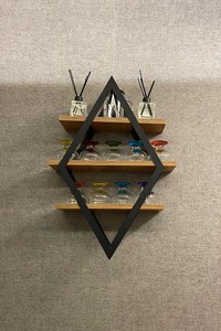 Antique metal & wooden <b>shelf</b> <b>wall</b> <b>mounted</b> storage <b>shelves</b> for home hotels living room kitchen bathroom home decor accessories - Product Image 4