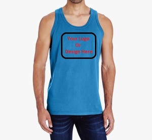 Camiseta sin mangas de algodón para hombre 100% algodón lavado a máquina alta calidad precio barato camiseta sin mangas importada de Bangladesh - Product Image 1