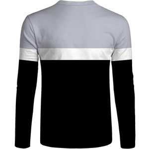 Camiseta de Manga Larga Premium para Hombre 2025, Moderna, Transpirable, 100% Algodón, Corte Holgado, Estampado Sólido, Informal, de Secado Rápido - Product Image 2