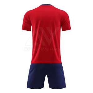 ชุดฟุตบอลโพลีเอสเตอร์ 100% คุณภาพสูง แห้งเร็ว แบบขายส่ง รับผลิตตามสั่ง AFIFA WEARS AW-2205 ชุดทีมและโลโก้แบบกำหนดเอง สำหรับผู้ชาย ผู้หญิง และผู้ใหญ่ - Product Image 4