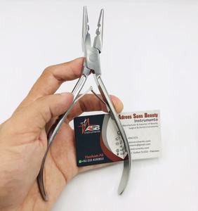 Pinzas para Extensiones de Cabello con Microperlas de Dos Orificios, Logotipo Personalizado Profesional ASB, Acero Inoxidable de Grado Quirúrgico, Color Personalizado, Venta al por Mayor - Product Image 1