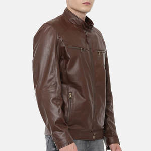 Veste en cuir pour hommes facile à porter veste en cuir PU pour hommes veste en cuir PU pour hommes veste pour hommes bon marché de haute qualité meilleur design - Product Image 5