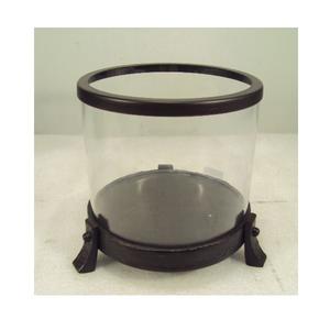 Bougeoir de couleur rouge mosaïque ouragans pour la décoration de table de noël de fête décorative à la maison - Product Image 5