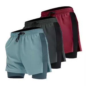 Short de gym taille haute avec logo personnalisé Fabricant de haut de coupe parfait OEM Short de course avec logo créez votre propre short de style - Product Image 4