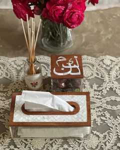 Modern Acrylic Sweets <b>Box</b> with Natural <b>Wood</b> & MOP Inlay <b>Lid</b> Perfect for Gifting and Home Decoration - Product Image 2