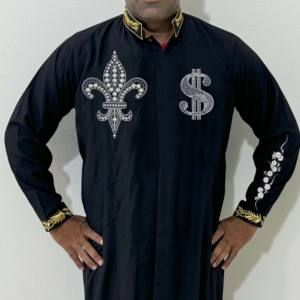 2025 ropa islámica de manga corta para hombres cómoda árabe Jubba Thobe OEM con servicio para niños de talla grande técnica lavada - Product Image 6