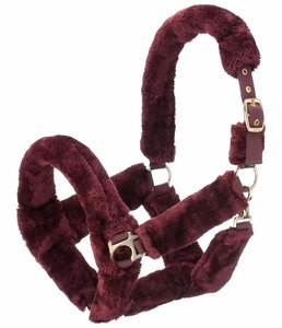 Licol de cheval en fourrure pelucheuse de qualité supérieure, personnalisable avec logo, vente en gros, équipement équestre, réglable, rembourrage doux - Product Image 1