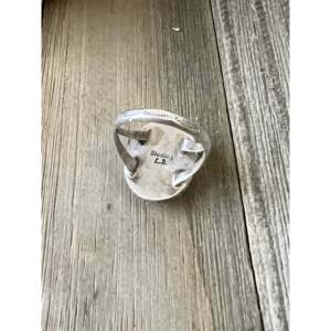 Navajo Handmade Kingman <b>Turquoise</b> Sterling Silver Statement <b>Ring</b> Size 7.5 - Product Image 5
