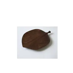 Leaf Shape <b>Wooden</b> Tray <b>and</b> <b>Bowl</b> <b>and</b> Large Size <b>Wooden</b> Tray for Dry Fruits Serving <b>and</b> Customized Size <b>and</b> Sale - Product Image 1