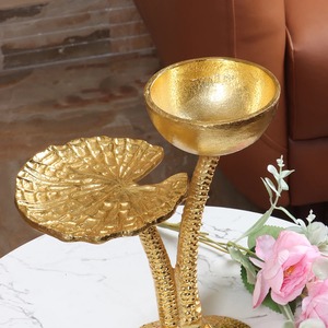 Two Tier Matte Gold Polished Chocolate <b>stand</b> For Chocolate Serving And Dessert Serving Usage Tabletop Kitchen Supplies Items - Product Image 5