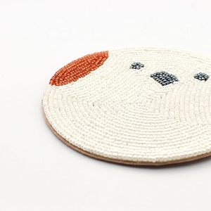 Royal Look Handmade Beaded <b>Table</b> <b>coaster</b> Hotel Restaurant <b>Table</b> Decorative Beaded <b>Coaster</b> and Gifted Use Item - Product Image 3