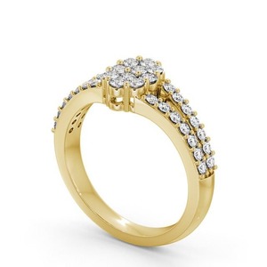 Top New Lab Grown Diamond Certified Juegos DE JOYAS DE BODA Diseñador Estilo vintage Cluster Compromiso Eternidad Anillos DE BODA personalizados - Product Image 6